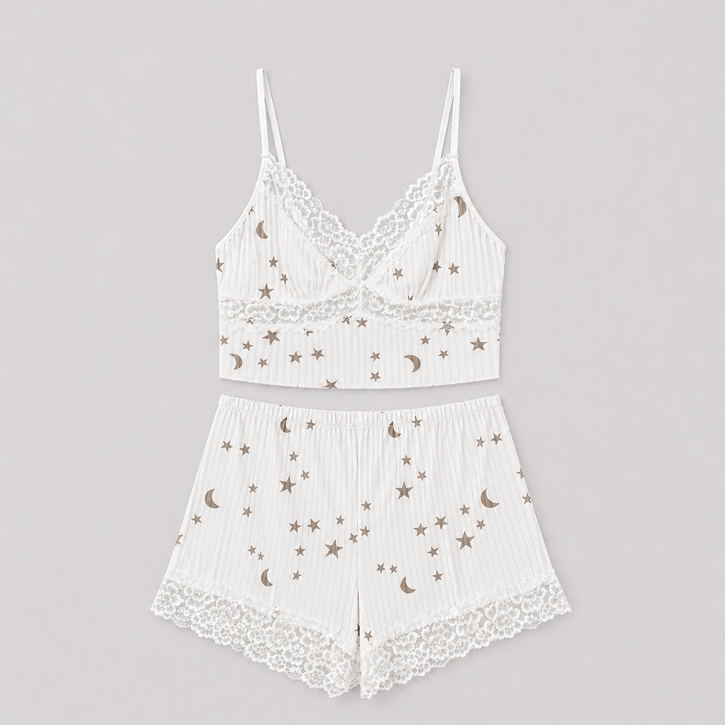 Celestial Dreams Lace Cami Set