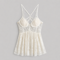 Lace & Velvet Bustier Mini Dress