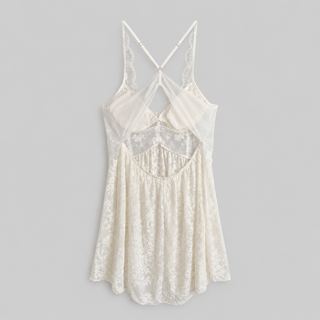 Lace & Velvet Bustier Mini Dress