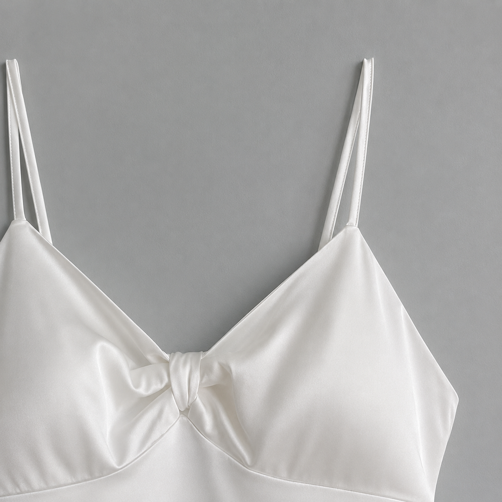 Sweet Bow Satin Slip