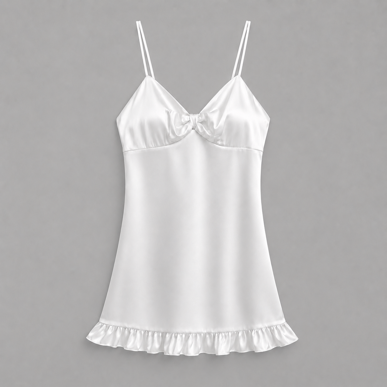 Sweet Bow Satin Slip