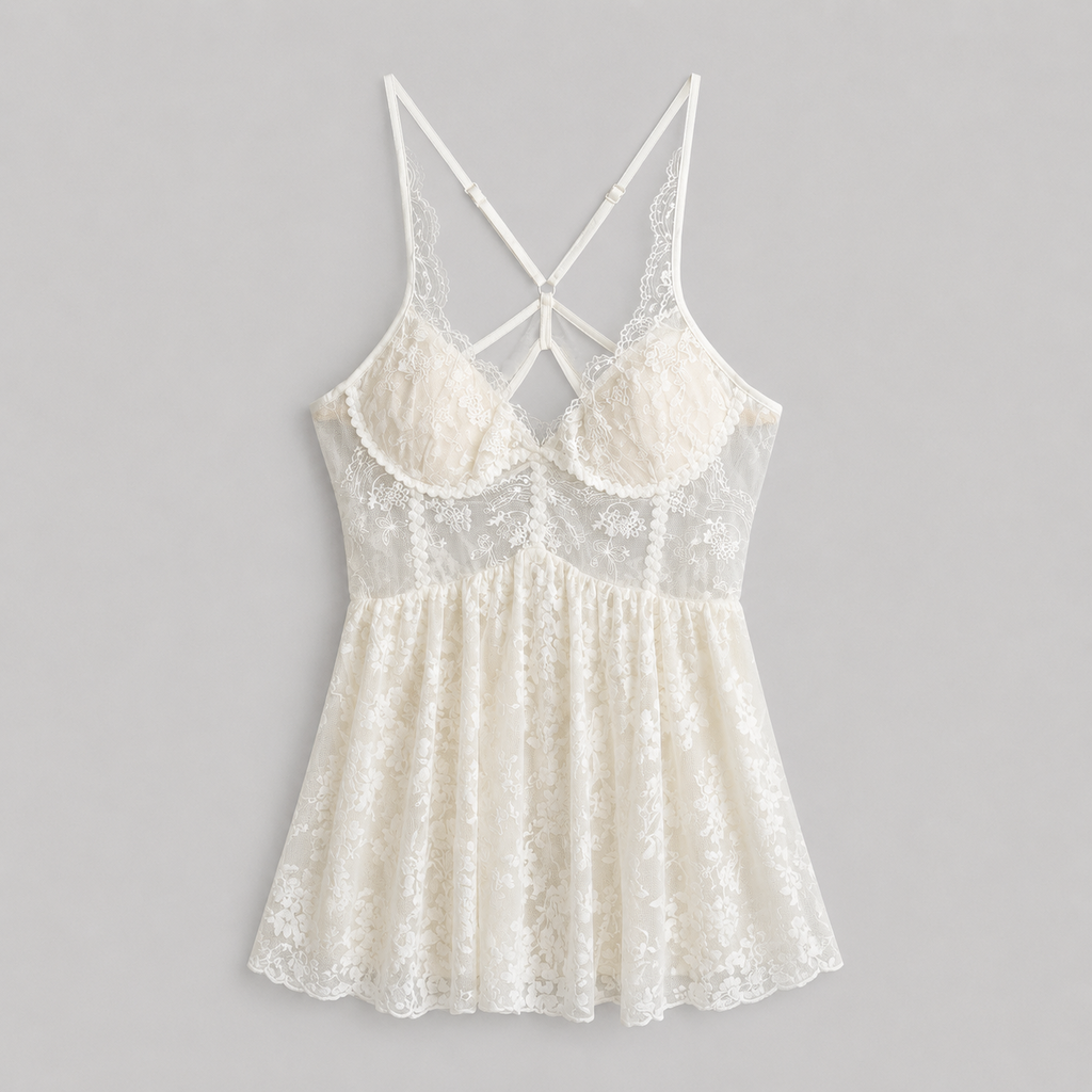 Lace & Velvet Bustier Mini Dress